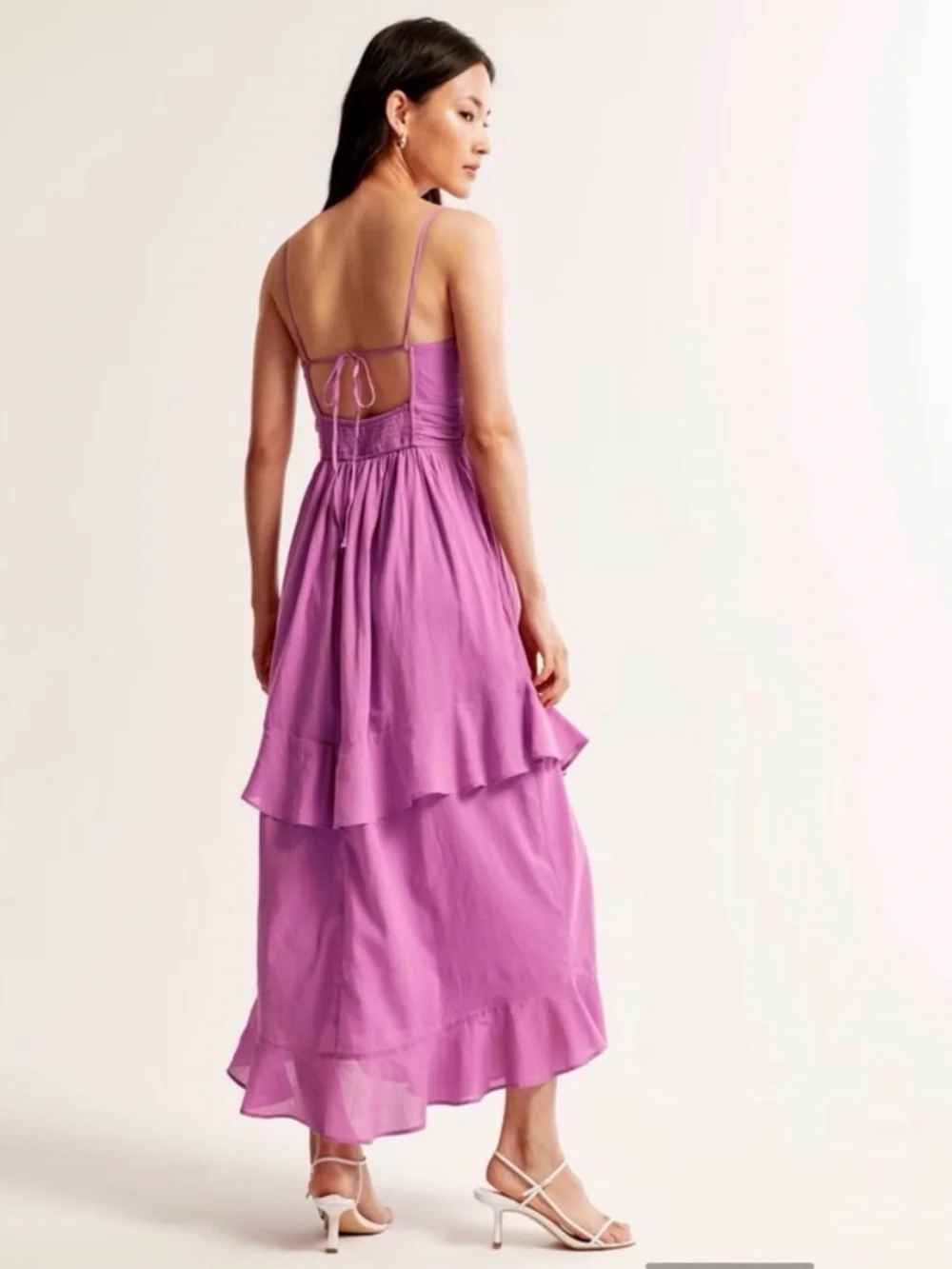 Abercrombie & Fitch Tiered Ruffle Maxi Dress